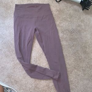 Lululemon purple full length aligns. Size 6